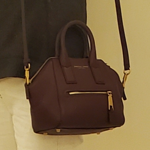 Marc Jacobs Textured Mini Incognito Leather Tote and Crossbody Bag in Aubergine - Picture 11 of 12
